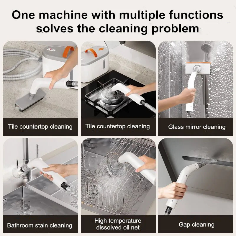 High-Pressure Steam Cleaner for Home and Industrial Use Electric Portable Steam Cleaner for Deep Cleaning and Sanitizing