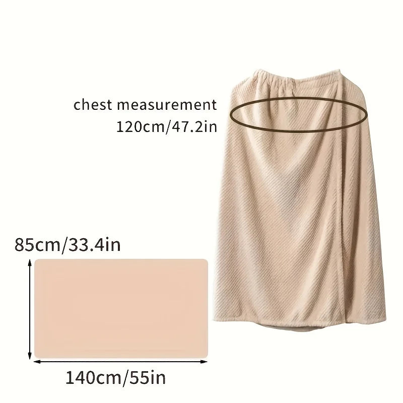 1 piece of wearable bathrobe towel with quick drying and softness, contemporary Gnham women's spa bag, easy to maintain 280gsm