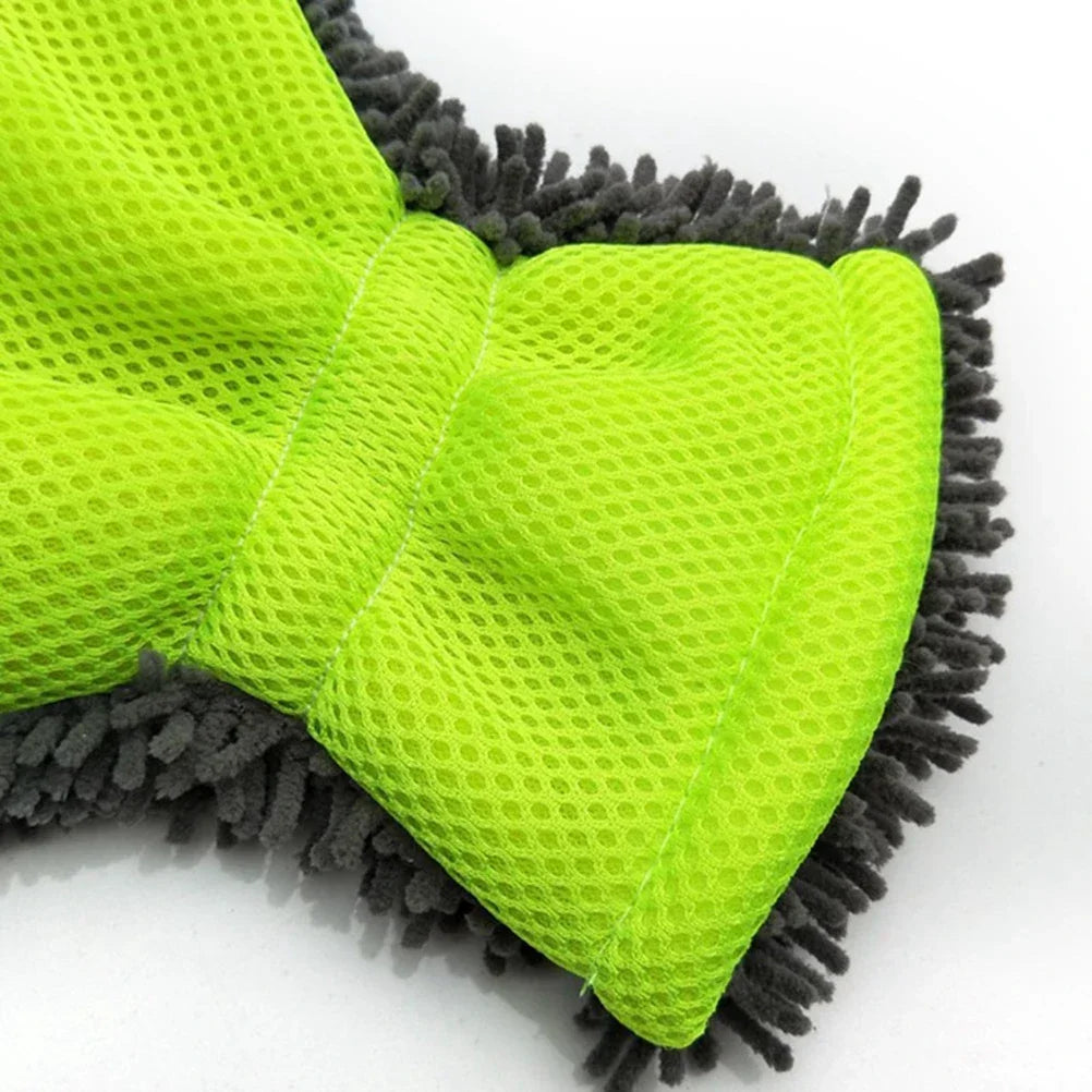 Car Washing Full-Finger Soft Gloves Cleaning Brush for Car Motorcycle Motorbike Washing Drying Towels Car Accessories