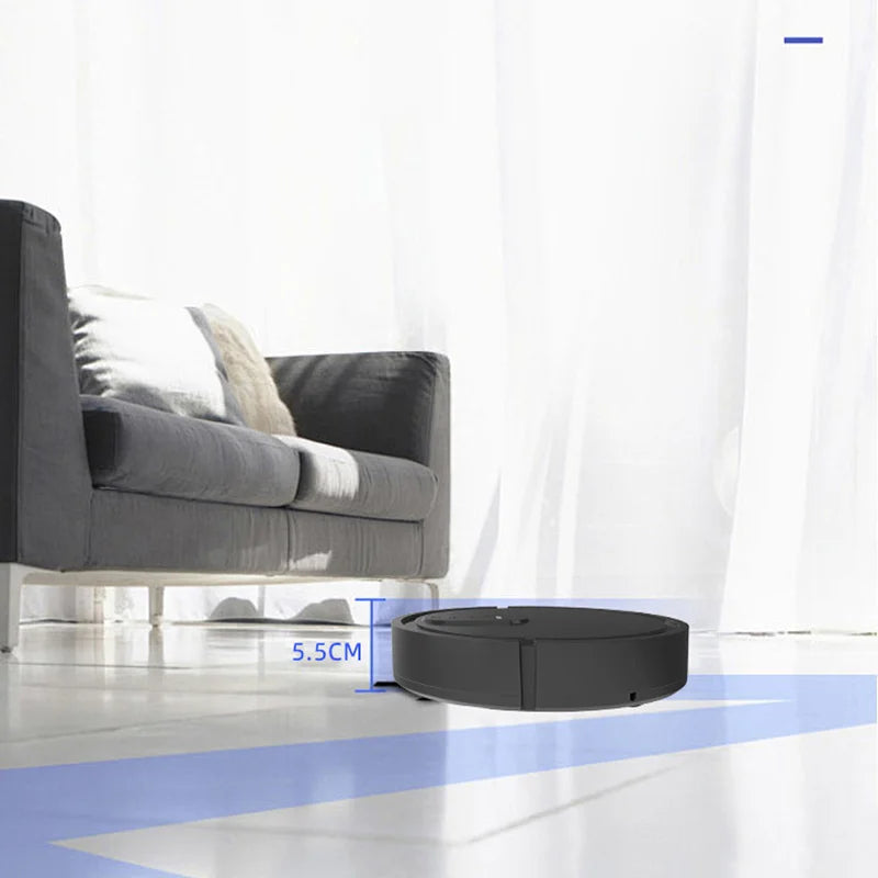 Robot Vacuum Cleaner 3-in-1 Electric Intelligent Pet Hair Cleaner Tool Usb Charging Convenient Mopping Household Home Machine